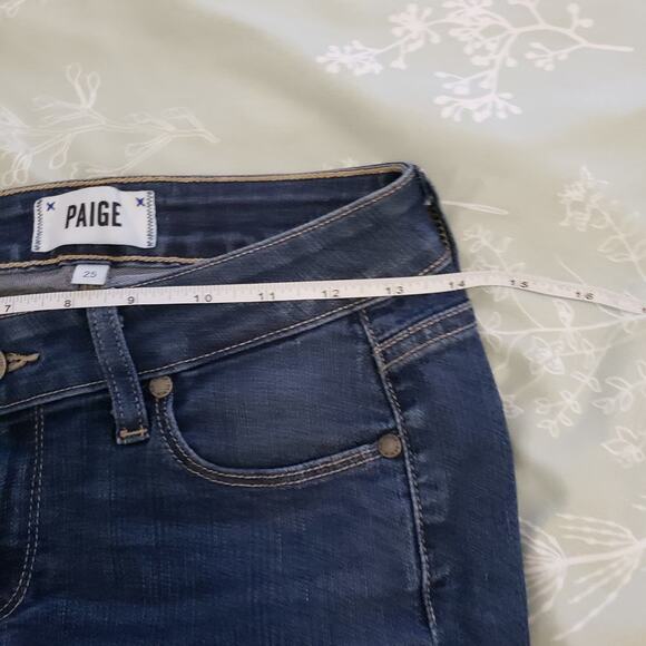 Paige Verdugo Mid-Rise Ankle Skinny Jeans. Dark wash sz 25 - Picture 7 of 12